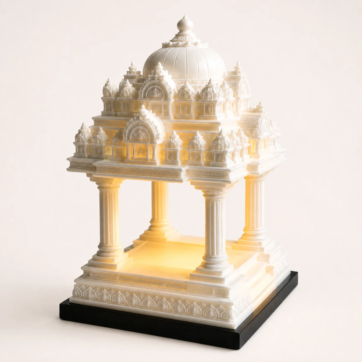 Custom order illuminated temple model